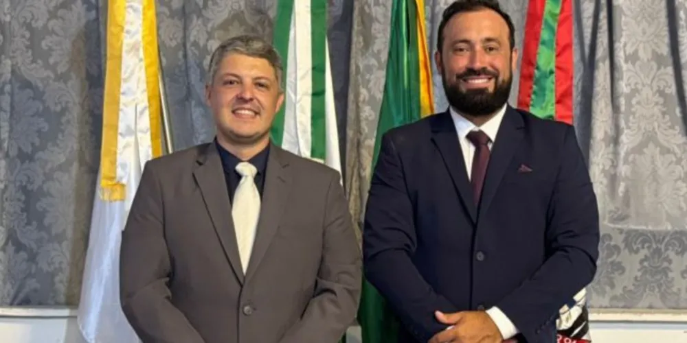Vice-prefeito Wagner Zadra e prefeito Henrique Carneiro
