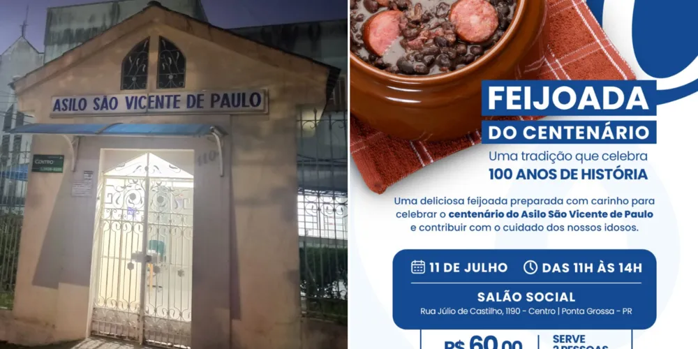 Os convites custam R$ 60 e servem duas pessoas. A feijoada será acompanhada de arroz, farofa, couve, vinagrete e laranja