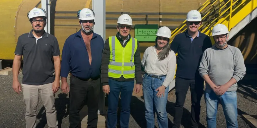Representantes da Prefeitura estiveram na usina termoelétrica a biogás, Integral wte, em Ponta Grossa