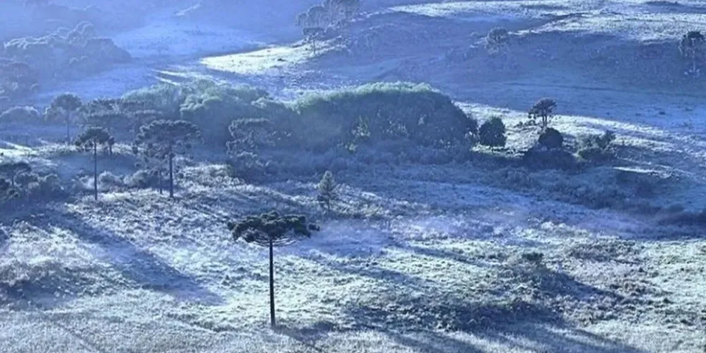 Há previsão de geada em grande parte do território gaúcho