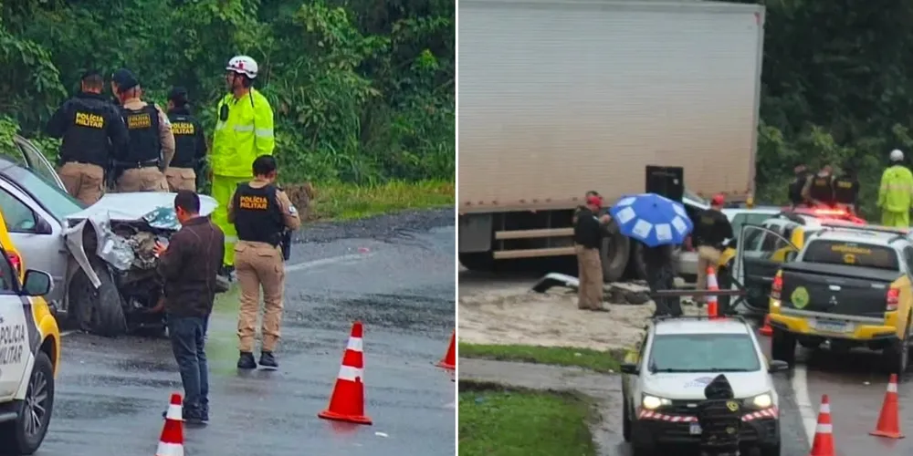 Ocorrência policial no Contorno Norte, em Almirante Tamandaré