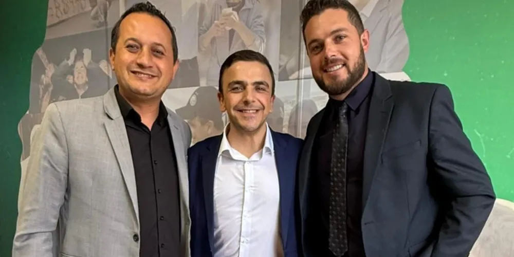 Mário Cezar, Aliel Machado e Cristian Borges
