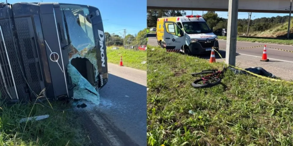 Os acidentes ocorreram em Araucária, na Região Metropolitana de Curitiba