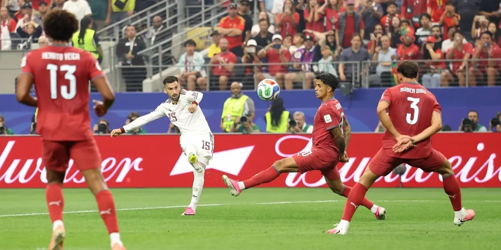 Lance entre Espanha x Portugal
