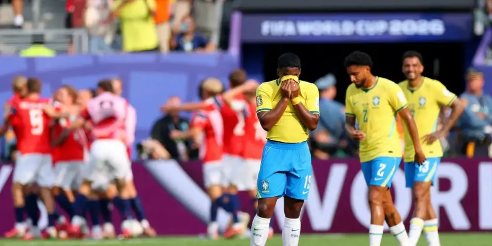 Endrick lamenta gol da Noruega