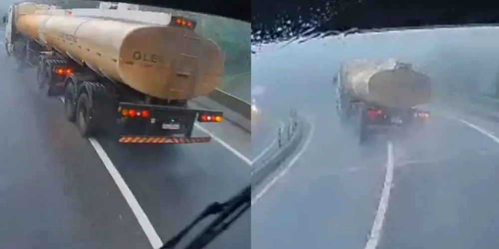 O acidente interditou a rodovia, mas o motorista sofreu apenas ferimentos leves