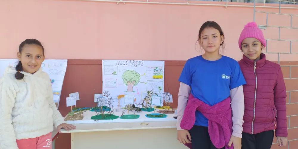 Educandos construíram e expuseram belos trabalhos