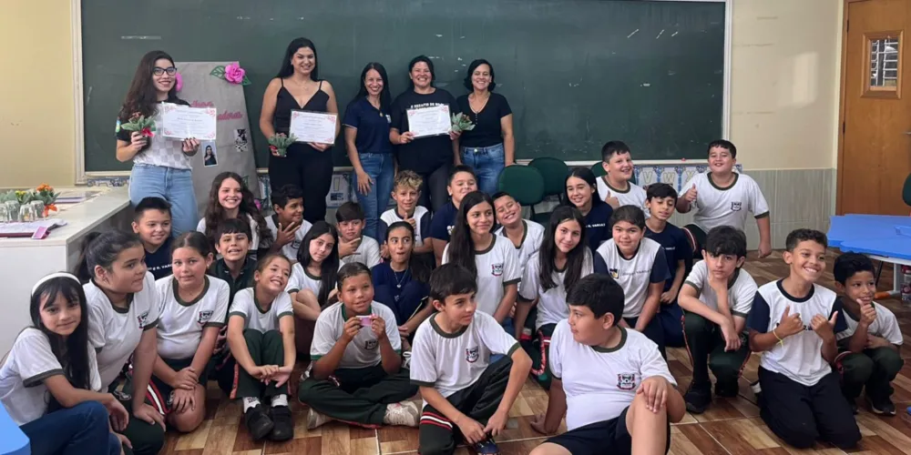 Estudantes foram protagonista de todo o trabalho