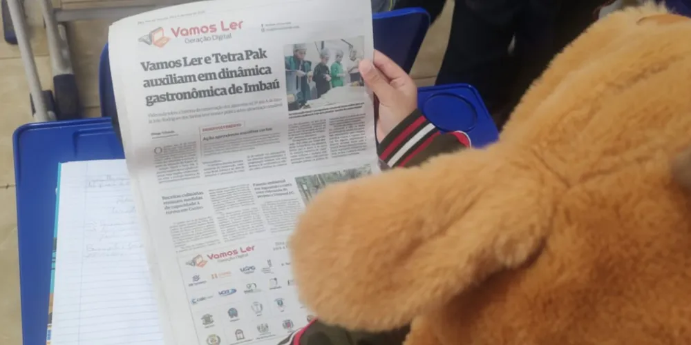 Impresso do Grupo aRede e página do Vamos Ler foram base para trabalho jornalístico