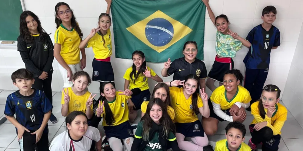 Educandos puderam entrar no clima de Copa do Mundo