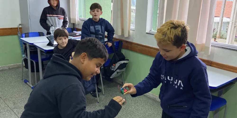 Educandos puderam unir diversão ao aprendizado em sala de aula
