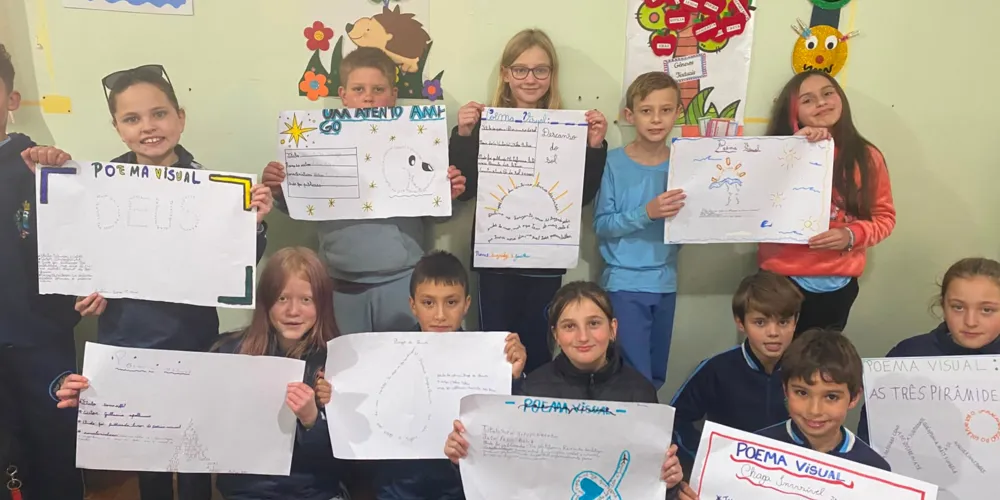 Produções traduziram conhecimento adquirido pelos alunos