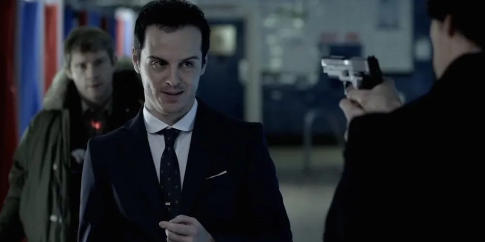 Andrew Scott interpretou o Professor Moriarty na série Sherlock