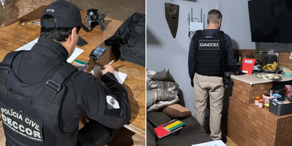 Esta fase da operação teve como objetivo a apreensão de documentos, equipamentos eletrônicos e arquivos