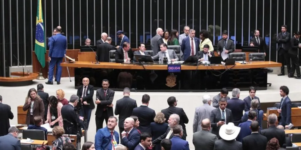 Plenário da Câmara em dia de votação