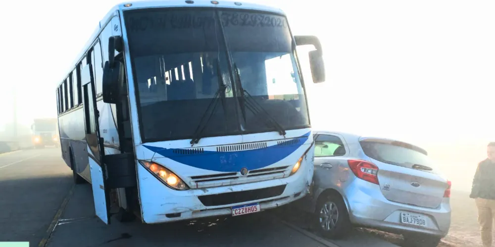 Os veículos trafegavam no sentido Turvo a Guarapuava