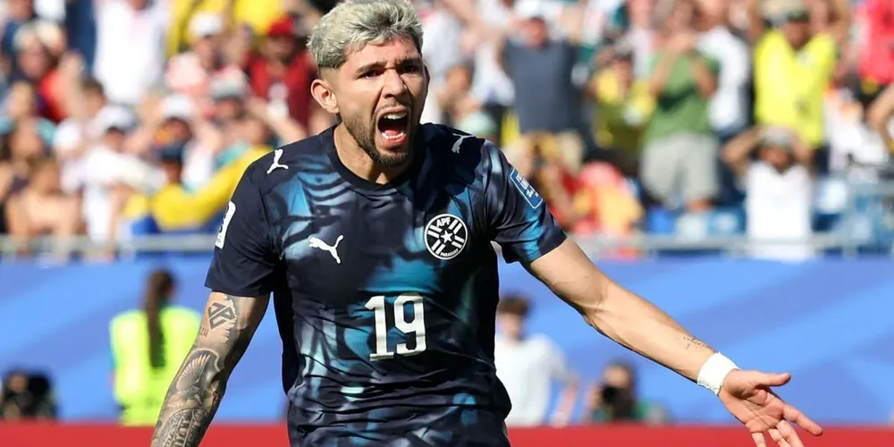Enciso marcou o gol do Paraguai no tempo normal contra a Alemanha na Copa do Mundo