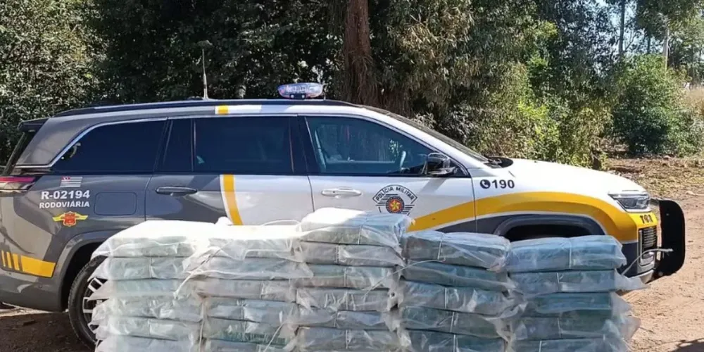 Após a pesagem, a droga totalizou 42,9 quilos