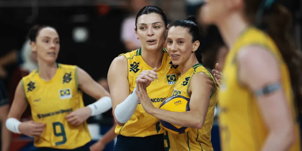 Com o resultado positivo, a Seleção Brasileira segue na liderança da VNL feminina