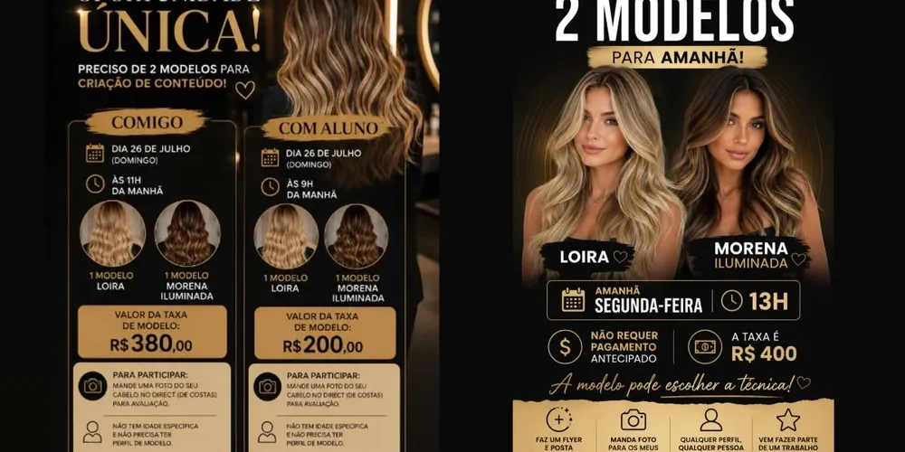 Polícia Civil investiga cabeleireiro suspeito de aplicar golpes por meio de falsas ofertas de cursos e vagas para modelos de mechas divulgadas nas redes sociais