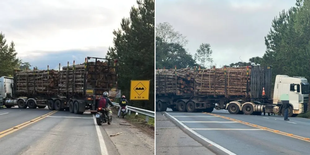 Ocorrência foi registrada na PR-340, nas proximidades da primeira ponte
