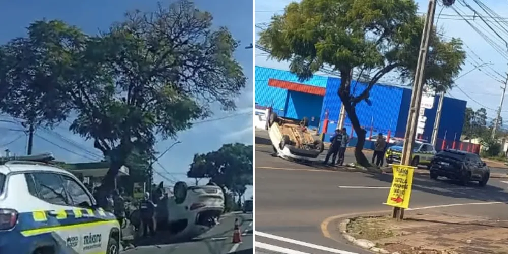 Acidente foi registrado nesta segunda-feira