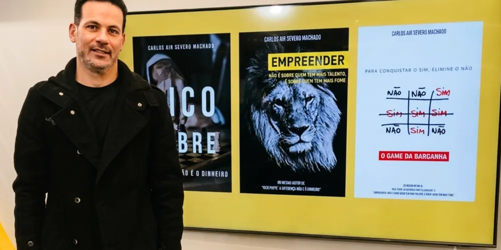 Além de compartilhar conhecimento, Carlos Air vai presentear os seguidores do Portal aRede com sorteio de dois livros através do Instagram