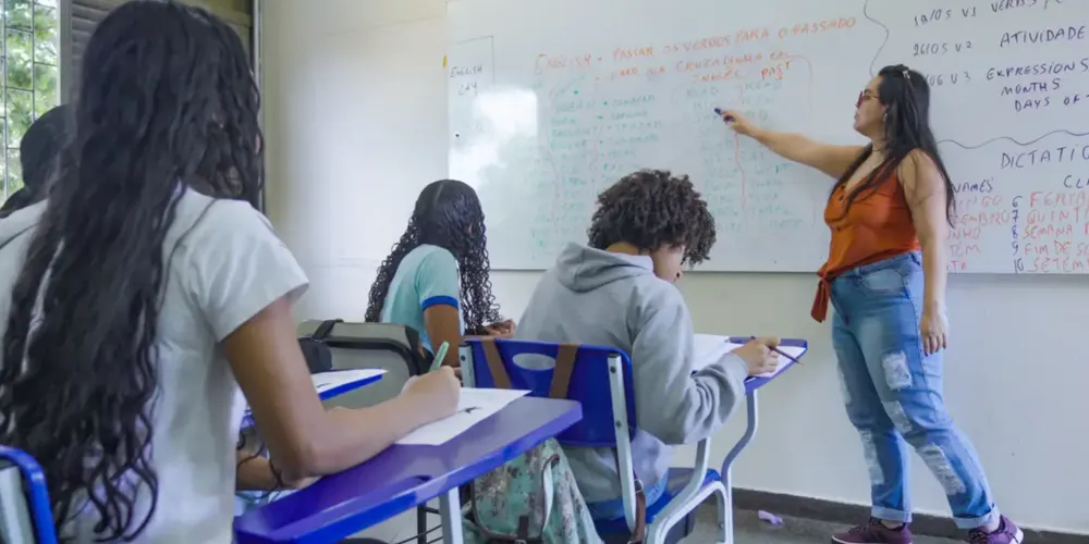 Os dados são referentes aos estudantes que concluíram o ensino médio na rede pública entre 2022 e 2025