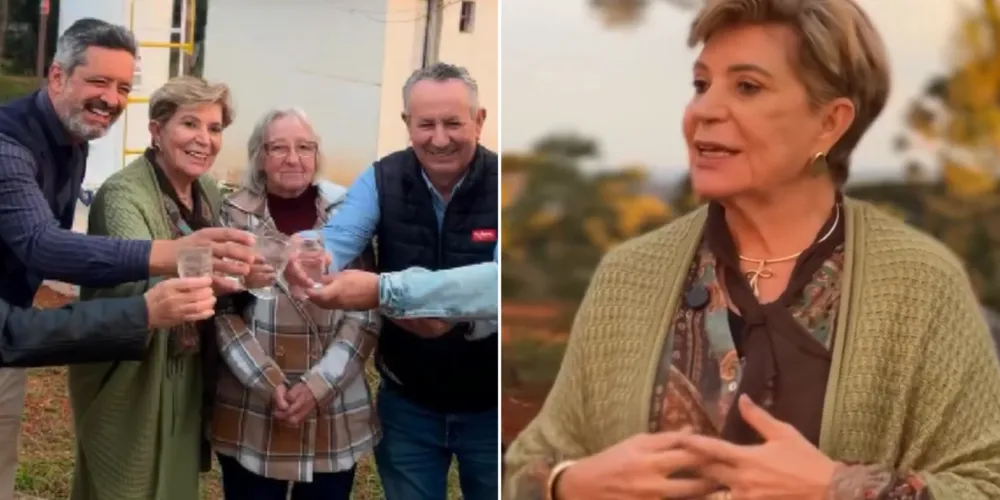 Prefeita Elizabeth Schmidt celebra a obra