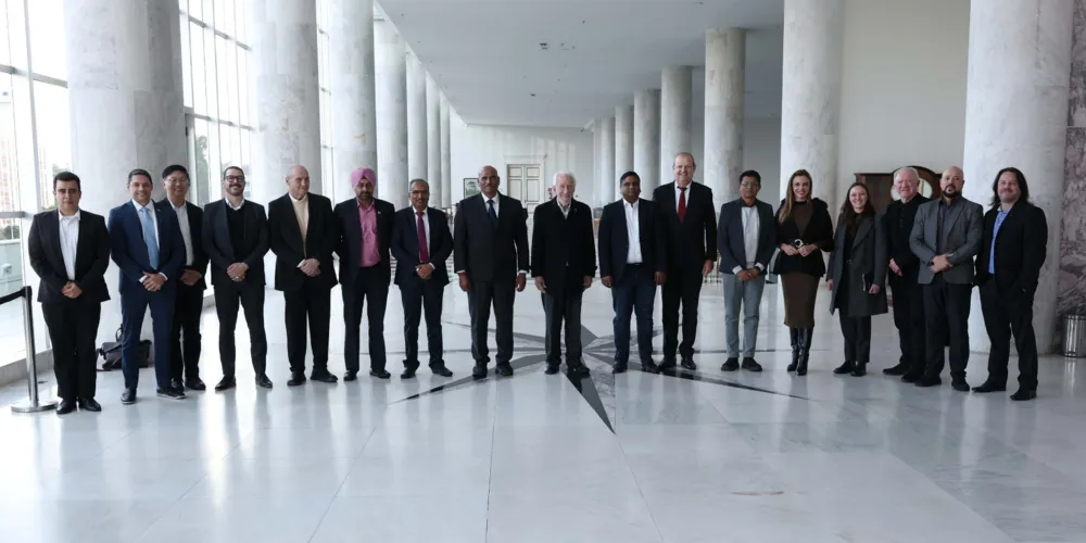 Vice-governador Darci Piana recebeu a comitiva