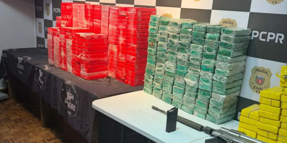 Foram apreendidos 459 quilos de drogas