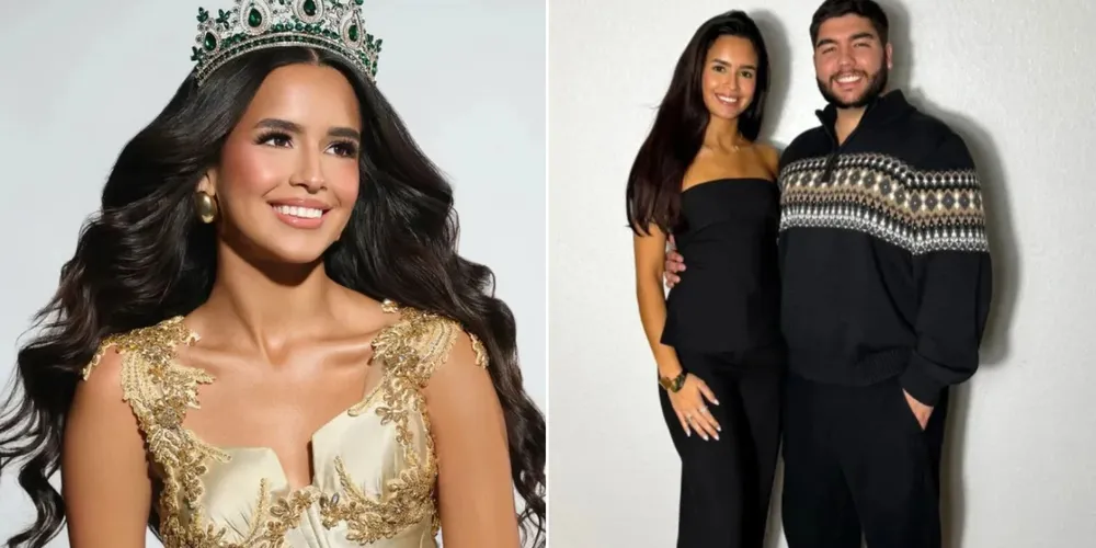 Skarlent Rodríguez, de 23 anos, e o namorado José Castro
