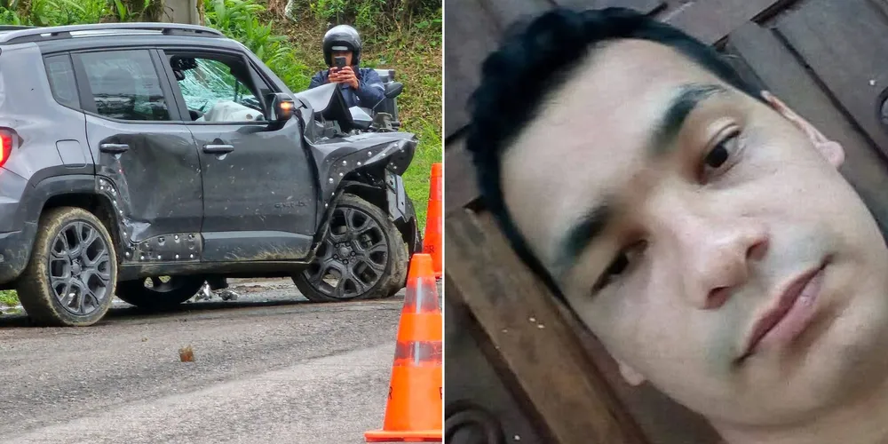 Adriel Pereira morreu no local do acidente em Antonina