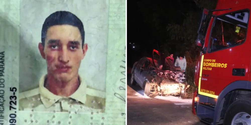 Rafael conduzia um veículo Volkswagen Voyage que colidiu contra um caminhão carregado com cascalho