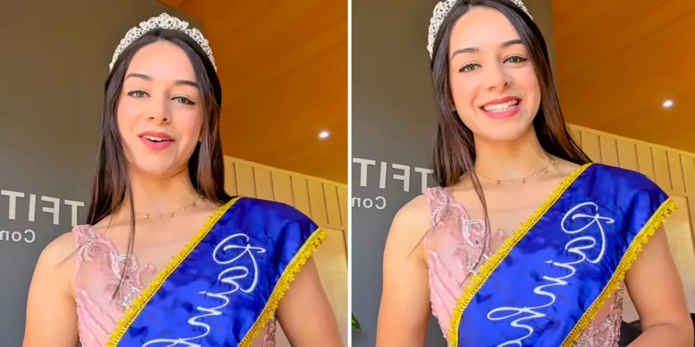 Esta é a primeira vez que Thifany participa do certame estadual levando o nome da cidade