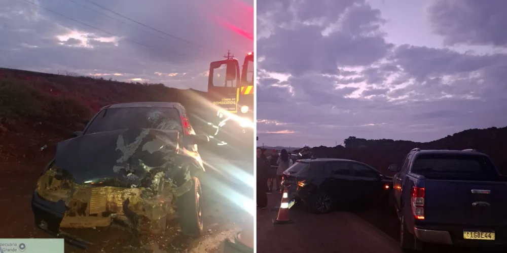 Os ocupantes dos outros dois veículos não se feriram