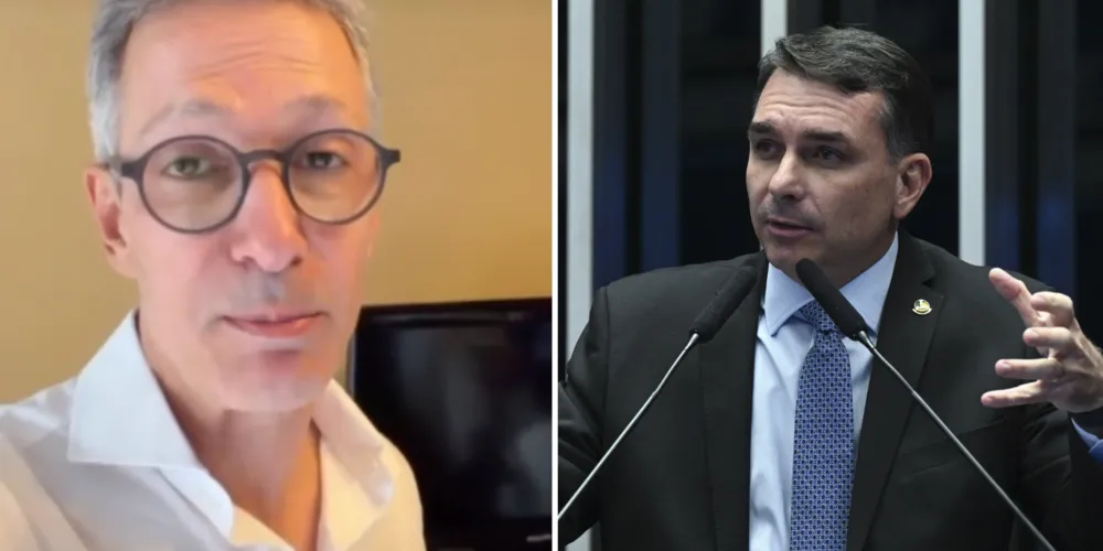 Romeu Zema (Novo) e Flávio Bolsonaro (PL)