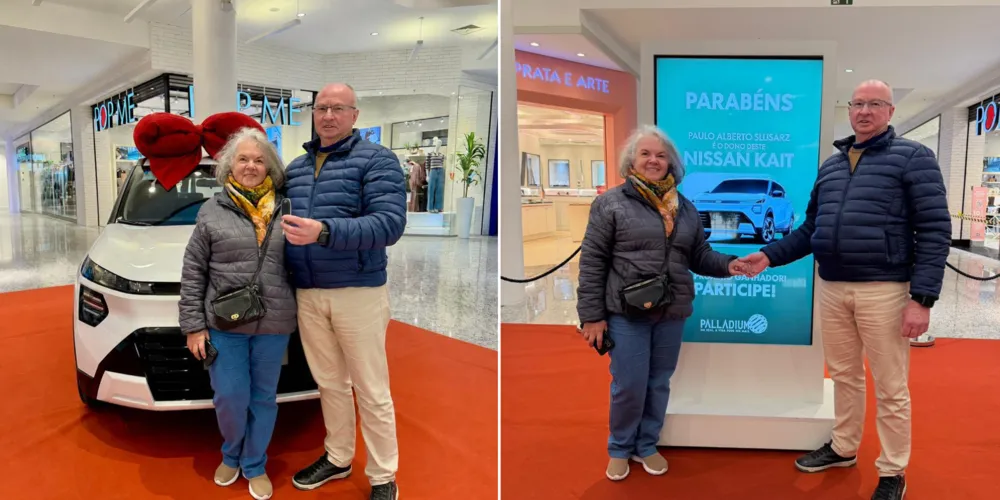 Paulo Alberto Slusarz, de 64 anos, é o grande vencedor do Nissan Kait