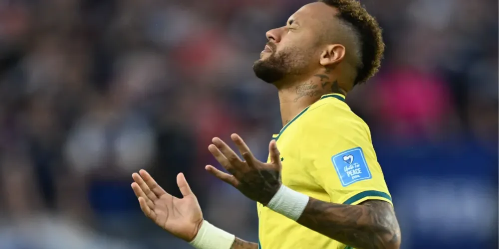 Neymar em seu primeiro jogo na Copa do Mundo 2026