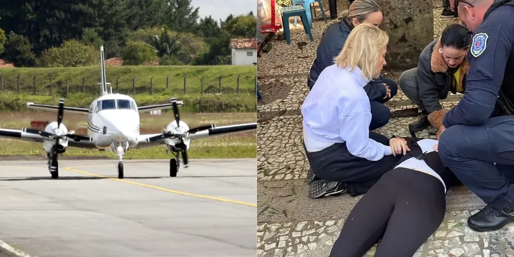 Avião do Governo do Paraná foi mobilizado para buscar a polilaminina e os profissionais responsáveis pela aplicação do tratamento experimental em Ana Beatriz