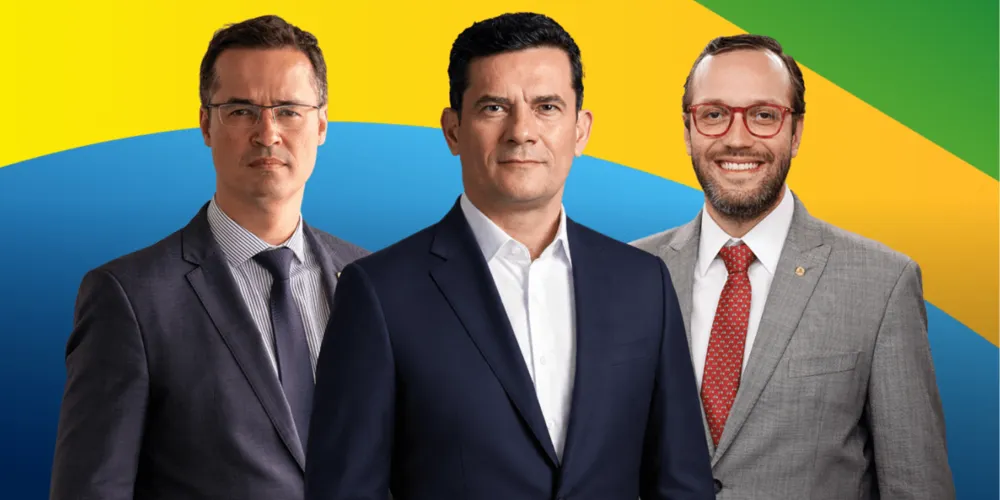 Pré-candidato ao Governo do Paraná, Sergio Moro e pré-candidatos ao Senado, Filipe Barros e Deltan Dallagnol