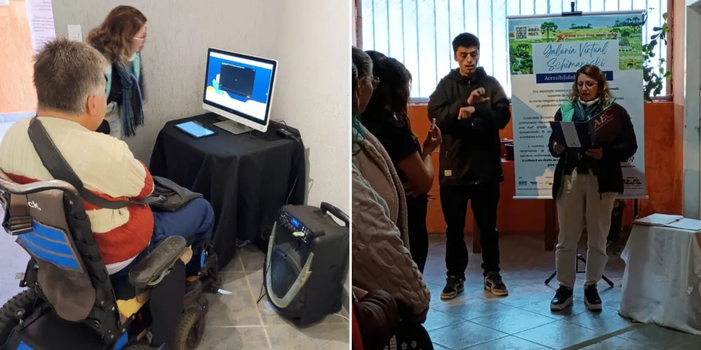 A abertura da exposição foi realizada nesta terça-feira