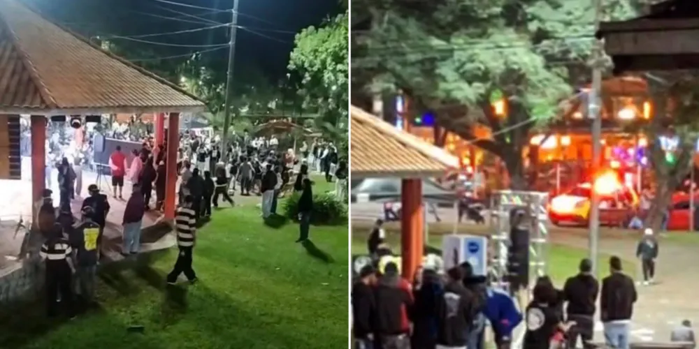 O evento foi encerrado antecipadamente com a briga