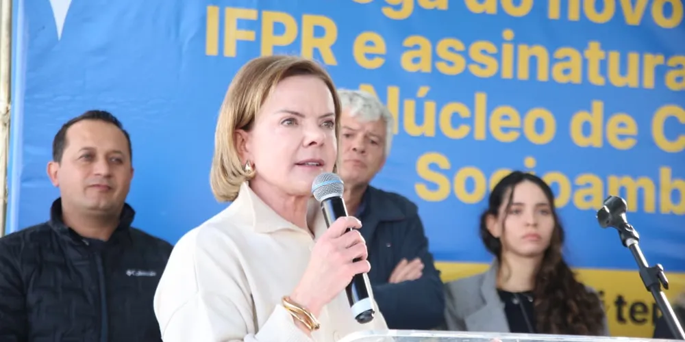 A deputada federal e pré-candidata ao Senado Gleisi Hoffmann (PT)