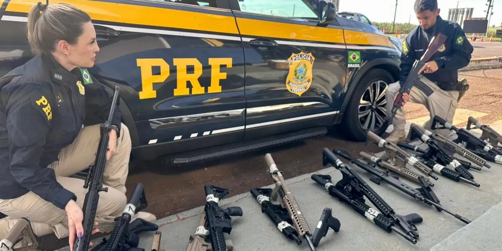 Apreensão de fuzis pela PRF