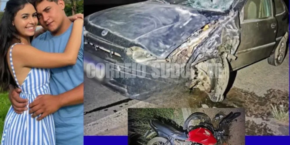 As vítimas foram identificadas como o motoboy Kauã Tomas Cipriano, de 22 anos, e a Layla, que viajava na garupa da motocicleta.