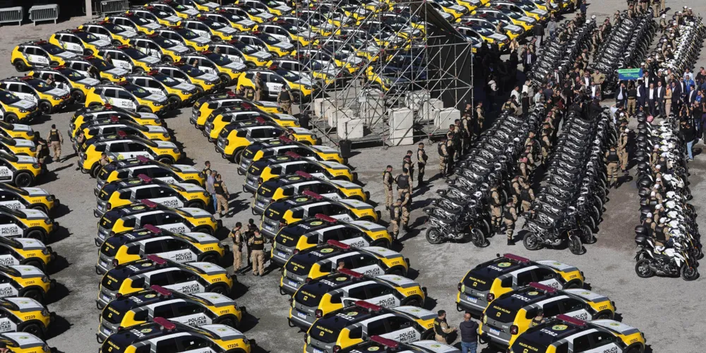 Em maio de 2026, o estado fez a entrega de 3,2 mil armamentos, 1.245 viaturas e 29 embarcações