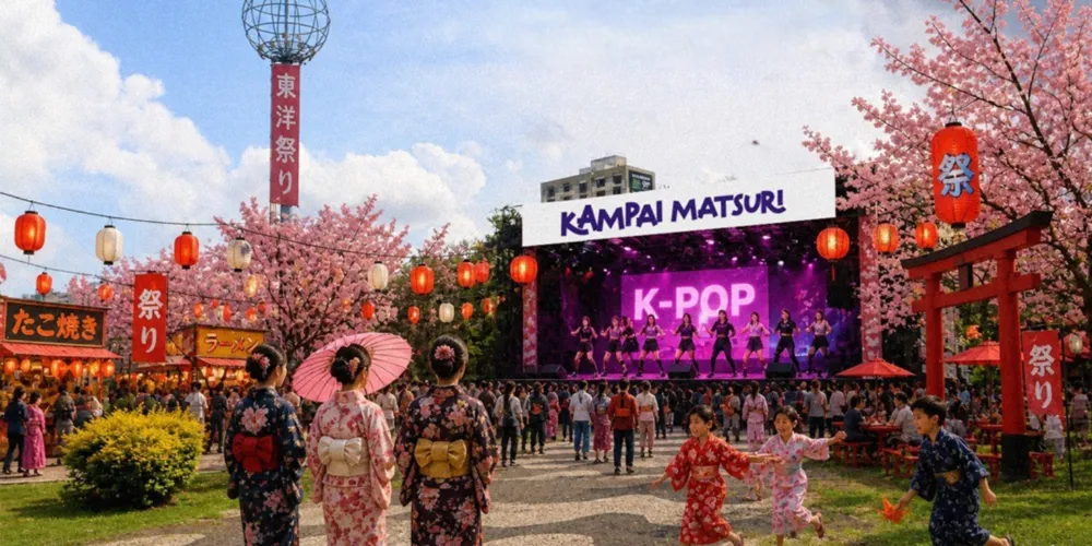 A programação inclui diversas atrações culturais e artísticas, como apresentações de dança, incluindo dança chinesa, grupos de K-pop, artes marciais e performances especiais