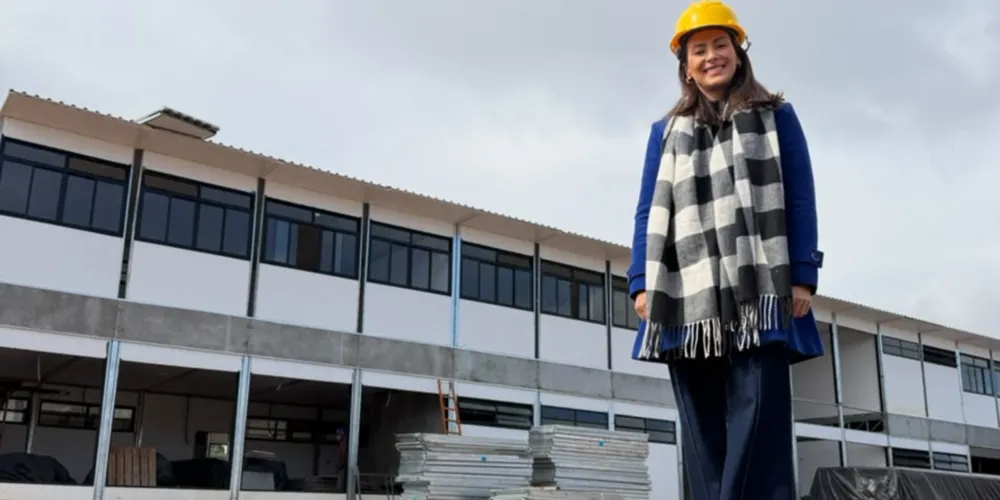 Deputada percorreu o canteiro de obras