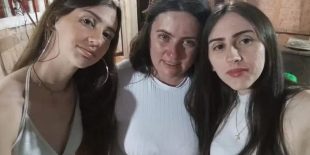 Elizangela Bauermann e suas filhas Daiane Bauermann e Gisele Bauermann faleceram no acidente